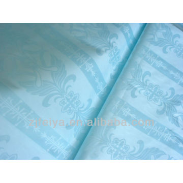 100% coton brocade guinée bazin riche jacquard tissu africain bleu clair couleur brillant haute qualité feitex promotion textiles